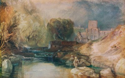 Brinkburn Priory, Northumberland, c1830 de Joseph Mallord William Turner