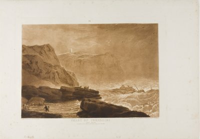 Costa de Yorkshire, placa 24 do Liber Studiorum de Joseph Mallord William Turner
