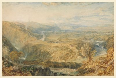 Crook of Lune, olhando para o Castelo Hornby, 1816 - 1818 por volta de de Joseph Mallord William Turner