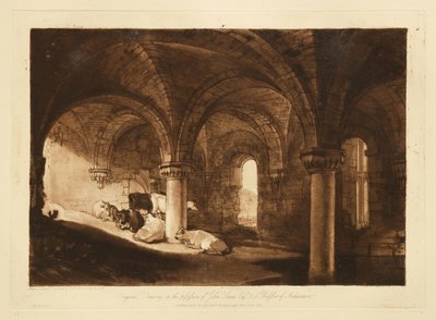 Cripta da Abadia de Kirkstall de Joseph Mallord William Turner