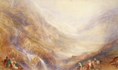 Descida do Monte St. Gothard de Joseph Mallord William Turner