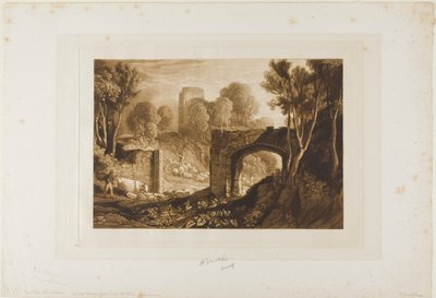 East Gate, Winchelsea, placa 67 do Liber Studiorum de Joseph Mallord William Turner