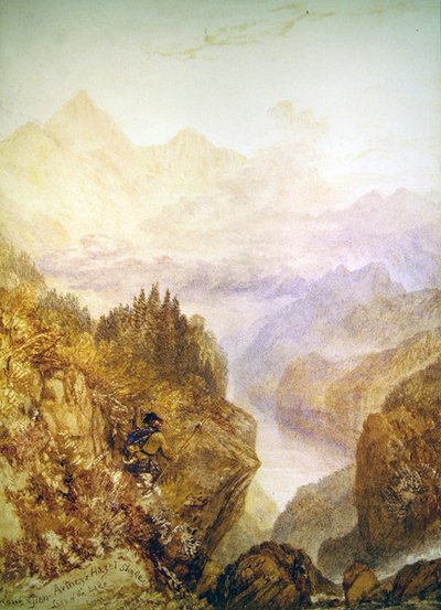 Glen Artney, c.1820 (aquarela sobre papel) de Joseph Mallord William Turner