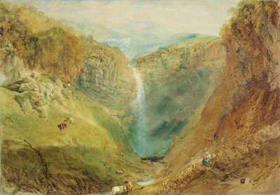 Hardraw Fall, Yorkshire, c.1820 de Joseph Mallord William Turner