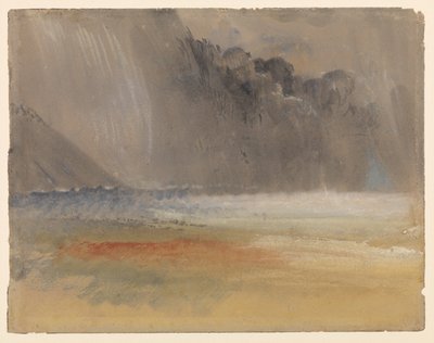 Nuvem tempestuosa sobre o mar e a terra, 1835-1840 por volta de Joseph Mallord William Turner