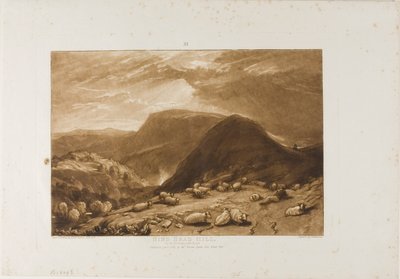 Hind Head Hill, placa 25 do Liber Studiorum de Joseph Mallord William Turner