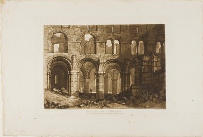 Catedral da Ilha Sagrada, placa 11 do Liber Studiorum de Joseph Mallord William Turner