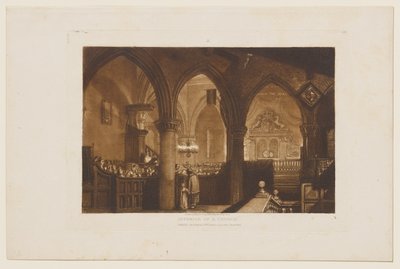 Interior de uma igreja de Joseph Mallord William Turner