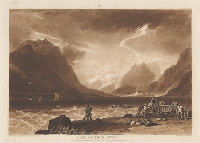 Lago de Thun, Suíça de Joseph Mallord William Turner