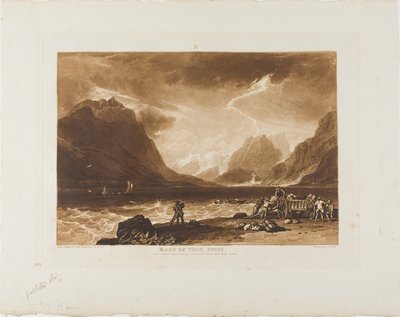 Lago de Thun, placa 15 do Liber Studiorum de Joseph Mallord William Turner