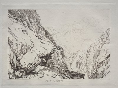 Livro de Estudo: Mt. St. Gotthard de Joseph Mallord William Turner