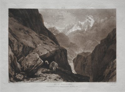 Livro de Estudo: Mt. St. Gotthard de Joseph Mallord William Turner