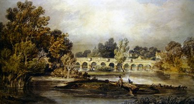 Ponte Maidenhead (aguarela sobre papel) de Joseph Mallord William Turner