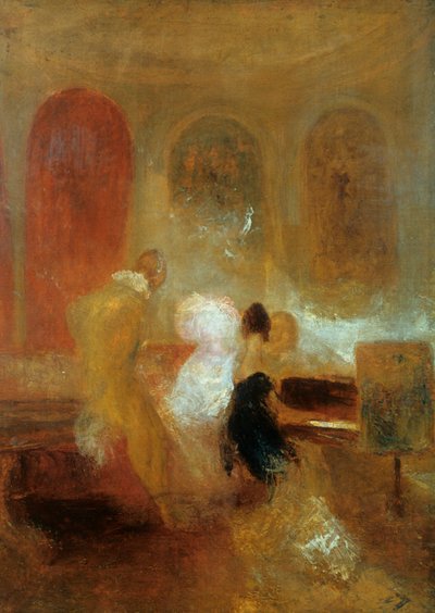 Festa da música, East Cowes Castle, c1835 de Joseph Mallord William Turner