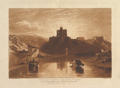Castelo de Norham no Tweed Liber Studiorum, parte XII, chapa 57, 1 de janeiro de 1816. de Joseph Mallord William Turner