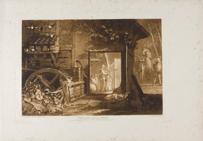 Pembury Mill, Kent, placa 12 do Liber Studiorum de Joseph Mallord William Turner