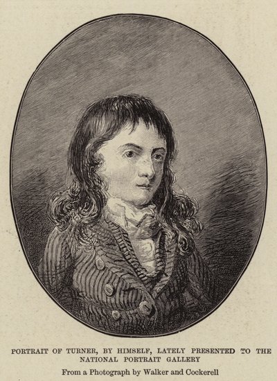 Retrato de Turner, por ele mesmo, apresentado recentemente à National Portrait Gallery de Joseph Mallord William Turner