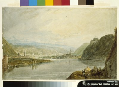 Remagen, Erpel e Linz (aguarela e guache em papel branco preparado com lavagem cinzenta) de Joseph Mallord William Turner