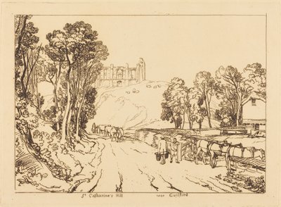 Colina de Santa Catarina perto de Guildford de Joseph Mallord William Turner