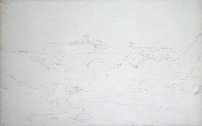 Scarborough Castle, c.1801 (lápis sobre papel) de Joseph Mallord William Turner