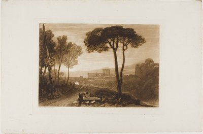 Cena na Campagna, placa 38 do Livro de Estudos de Joseph Mallord William Turner