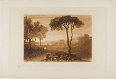 Cena na Campagna, placa 38 do Livro de Estudos de Joseph Mallord William Turner