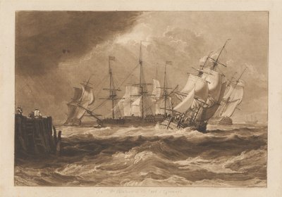 Navios numa brisa de Joseph Mallord William Turner