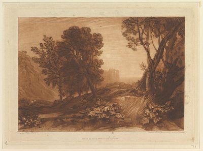 Solidão, ou The Reading Magdalen Liber Studiorum, parte XI, chapa 53, 12 de maio de 1814. de Joseph Mallord William Turner