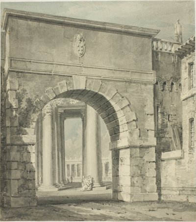 A Basílica de São Pedro vista através da Porta Angélica de Joseph Mallord William Turner