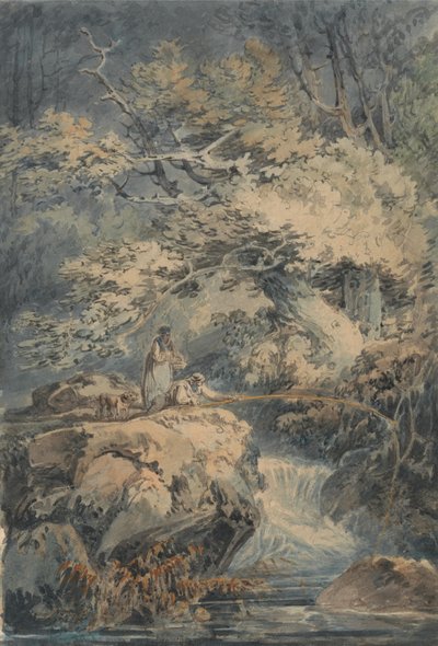 O pescador à linha de Joseph Mallord William Turner