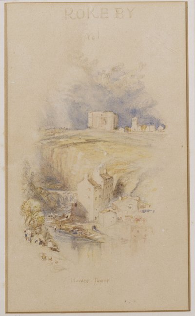 A torre de Bowes, c.1833 de Joseph Mallord William Turner