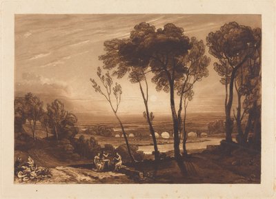 A ponte a média distância de Joseph Mallord William Turner