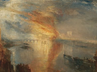 A Queima das Casas dos Lordes e dos Comuns, 16 de outubro de 1834, 1835 de Joseph Mallord William Turner