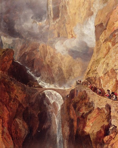 A ponte do diabo de Joseph Mallord William Turner