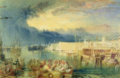 The Dockyard, Devonport, c.1825-29 (wc e guache sobre papel) de Joseph Mallord William Turner