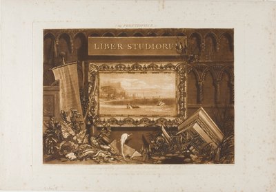 O frontispício do Liber Studiorum de Joseph Mallord William Turner
