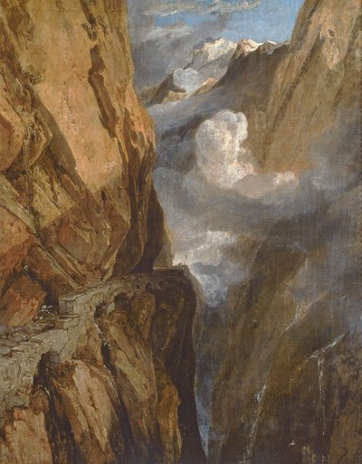 O Passo de São Gotardo, Suíça, 1803-04 de Joseph Mallord William Turner