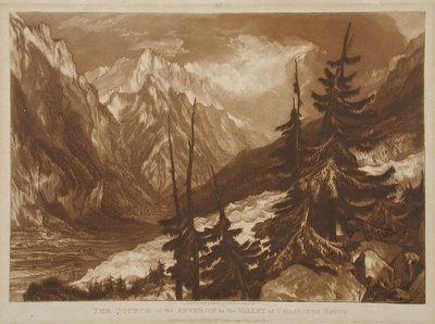A nascente do Arveron de Joseph Mallord William Turner