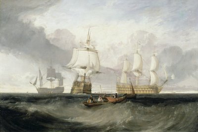 A &39;Vitória&39; Retornando de Trafalgar de Joseph Mallord William Turner