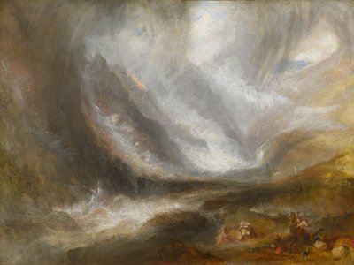 Vale de Aosta: Tempestade de Neve, Avalanche e Trovoada de Joseph Mallord William Turner