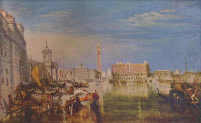 Pintura de Veneza-Canaletti, c1833, 1925. de Joseph Mallord William Turner