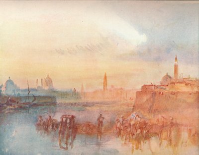 Veneza: A Saudação de S. Giorgio Maggiore, 1909 de Joseph Mallord William Turner