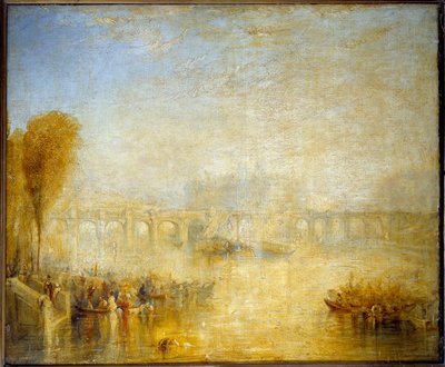 Vista da Pont Neuf em Paris em 1819 Pintura de Joseph William Turner (1775-1851) de Joseph Mallord William Turner