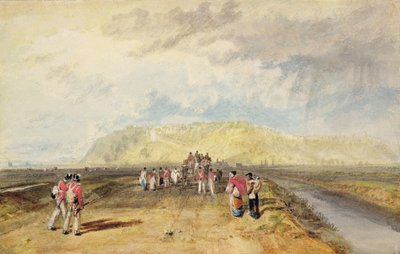 Winchelsea, Sussex, de Rye Road (aquarela e cor de corpo sobre papel) de Joseph Mallord William Turner