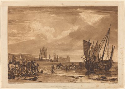 Cena na costa francesa de Joseph Mallord William Turner and Charles Turner