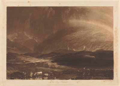 Peat Bog, Escócia de Joseph Mallord William Turner and George Clint