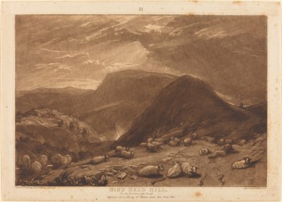 Morro da Cabeça Traseira de Joseph Mallord William Turner and Robert Dunkarton