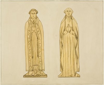 Latão na Igreja do Templo (aguarela sobre papel) de Joseph Manning