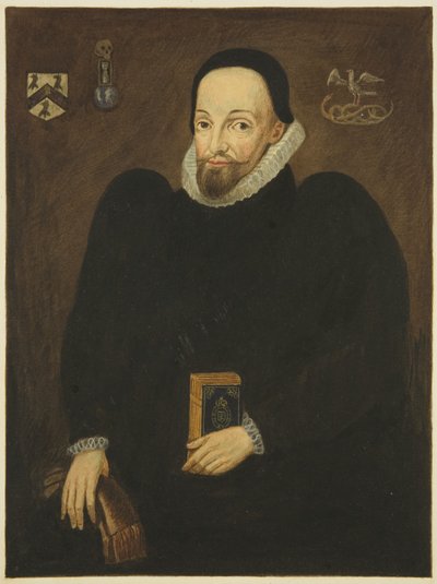 Retrato na Casa do Conselho do Dr. Thomas White (lápis e aguarela sobre papel) de Joseph Manning