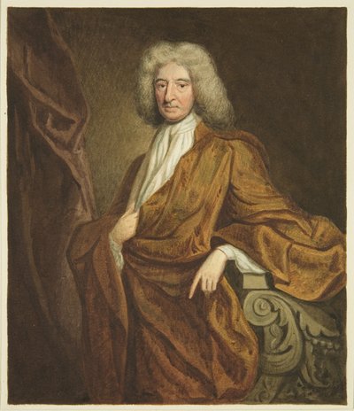 Retrato na Casa do Conselho de Edward Colton (lápis e aguarela sobre papel) de Joseph Manning